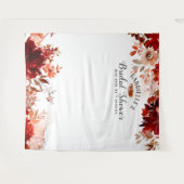 ラスティックビューティー ブライダルシャワー フォトプロップ バックドロップ タペストリー (正面(横))