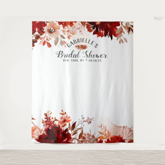 ラスティックビューティー ブライダルシャワー フォトプロップ バックドロップ タペストリー (正面)