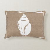 ラスティックビーチホワイトシーシェル&フーバーラップ アクセントクッション (裏面)