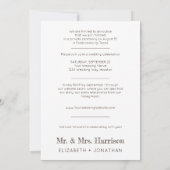 ラスティックフォト 結婚しました ボヘミアンレセプション 招待状 (裏面)