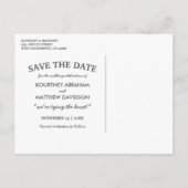 ラスティックフォト Save the Date | ギプソフィラ ウェディング 案内ポストカード (裏面)