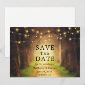 ラスティックフォレストパス ウェディングストリングライト セーブザデート (正面/裏面)