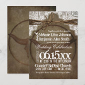 ラスティックブルホーンズ ウェスタン ウェディング 招待状 (正面/裏面)