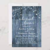 ラスティックブルーウッド＆ライトストリングスリハーサルディナー 招待状 (正面)