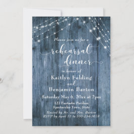 ラスティックブルーウッド&ライトストリングスリハーサルディナー 招待状