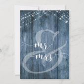 ラスティックブルーウッド＆ライトストリングスリハーサルディナー 招待状 (裏面)