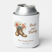 ラスティックブーツとバブルリーウェスタン ブライダルシャワー 缶クーラー (缶正面)