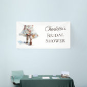 ラスティックブーツ ウェスタン ブライダルシャワー バナー 横断幕 (トレードショー)