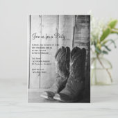 ラスティックブーツ カントリー＆ウェスタン パーティー 招待状 (スタンド正面)