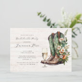 ラスティックブーツ バブリー ブライズメイドパーティー 招待状 (スタンド正面)