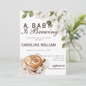 『ラスティックベイビー』はコーヒーベイビーをシャワーリング 招待状 (スタンド正面)