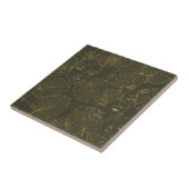 ラスティックボタニカルフェイスライン柄 (3) タイル (側面)