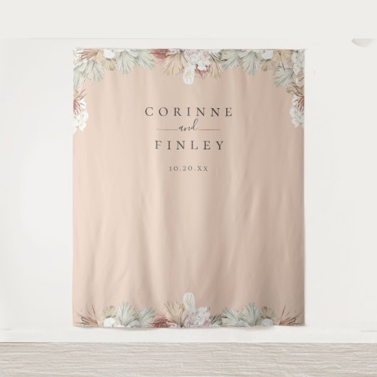 ラスティックボヘミアオアシスフレーム写真バックドロップ タペストリー (正面)