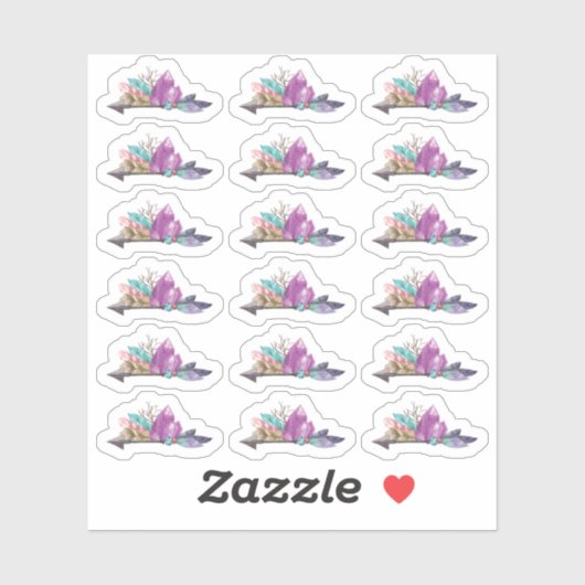 ラスティックボヘミアンクリスタル&アローウォーターカラーシート シール (シート)