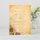 ラスティックボヘミアングリーンの結婚式 招待状 (スタンド正面)