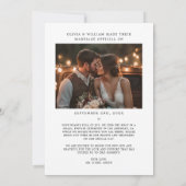 ラスティックボヘミアンスタイルの「イエスと言った」予算に優しい結婚式の写真 案内状 (裏面)