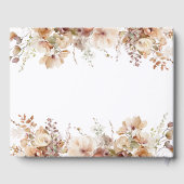 ラスティックボホガーデン フラワーズ ウェディング ゲストブック (裏面)