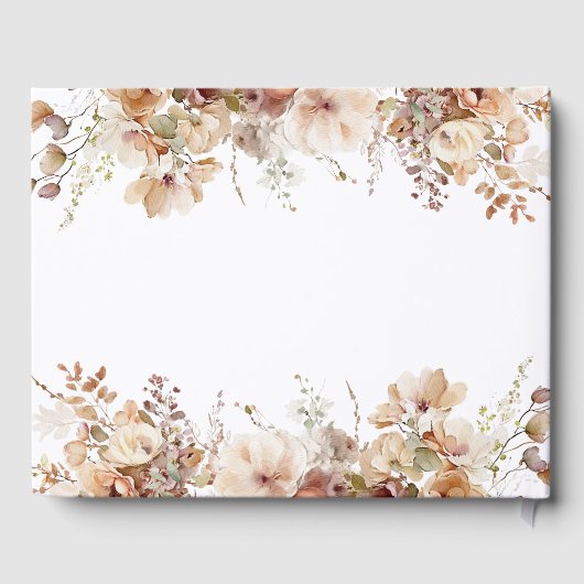 ラスティックボホガーデン フラワーズ ウェディング ゲストブック (裏面)