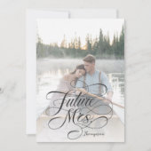 ラスティックボホスクリプトフューチャーミセス ブライダルシャワー写真 招待状 (正面)