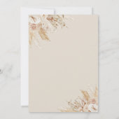 ラスティックボホテディベアベビーシャワー招待状 招待状 (裏面)