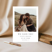 ラスティックボホフォトタイポグラフィー 私たち結婚しました ウェディング 案内状