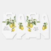 ラスティックボホーウォーターカラーレモン ブライダルシャワー フェイバーボックス (見開き)