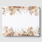 ラスティックボーホーガーデンフラワーウェディング ゲストブック (裏面)