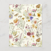 ラスティックボーホー ワイルドフラワー ウェディングの詳細 エンクロージャーカード (裏面)