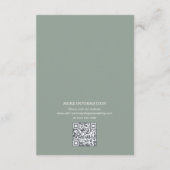 ラスティックマウンテン秋の冒険ウェディングの詳細 エンクロージャーカード (裏面)