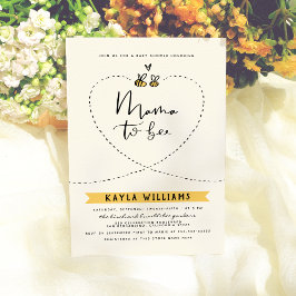 ラスティックママトゥビー　ジェンダーニュートラルベイビーシャワー 招待状