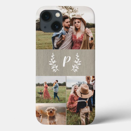 ラスティックモノグラムフォトコラージュ Case-Mate iPhoneケース (裏面)