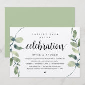 ラスティックユーカリ, ウェディングエロープメントセレブレーション 招待状 (正面/裏面)