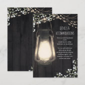 ラスティックランタン ベイビーズブレス ライト ウェディング ディテール エンクロージャーカード (正面/裏面)