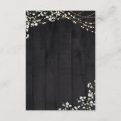 ラスティックランタン ベイビーズブレス ライト ウェディング ディテール エンクロージャーカード (裏面)