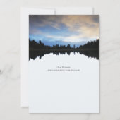 ラスティックレイクリフレクションズ湖畔のウェディング 招待状 (裏面)
