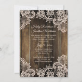 ラスティックレースとバーンワッドの披露宴のみ 招待状 (正面)