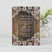 ラスティックレースとバーンワッドの披露宴のみ 招待状 (スタンド正面)