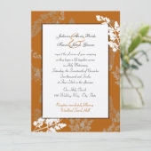 ラスティックレースのウェディング 招待状 (スタンド正面)