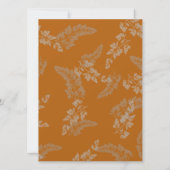 ラスティックレースのウェディング 招待状 (裏面)