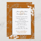 ラスティックレースのウェディング 招待状 (正面/裏面)