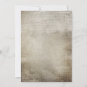 ラスティックレースのダメージ加工済み ブライダルシャワーの招待状 招待状 (裏面)