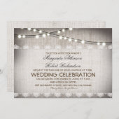 ラスティックレース結婚の光 招待状 (正面/裏面)