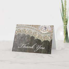 ラスティックレース ヴィンテージウッド サンクスカード サンキューカード