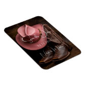 ラスティックロマンス:ブーツとハットでおめでたい日をセーブ マグネット (右側)