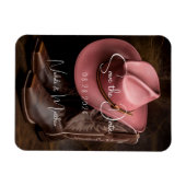 ラスティックロマンス:ブーツとハットでおめでたい日をセーブ マグネット (横)