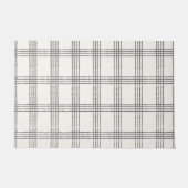 ラスティック幾何モダンミニマルチェック ドアマット (正面)