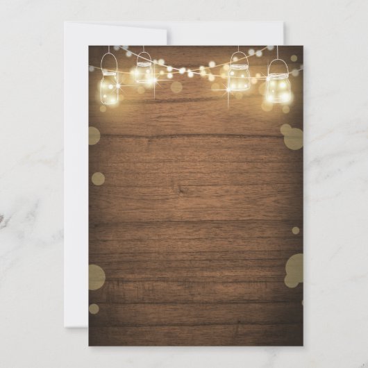 ラスティック25周年結婚式招待状 ライト 招待状 (裏面)