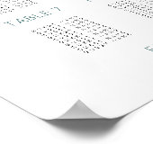 ラスティック・ひまわり 9卓90名 座席表 ポスター (角)