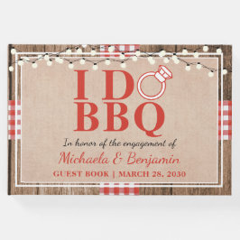 ラスティック アイ・ドゥ・BBQエンゲージメントパーティー カップルシャワー ゲストブック