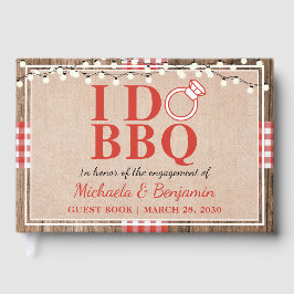 ラスティック アイ・ドゥ・BBQエンゲージメントパーティー カップルシャワー ゲストブック